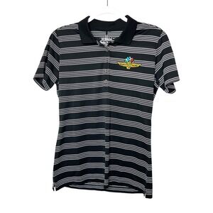 Nike Golf Tour Performance Women's M Polo Shirt Indianapolis Speedway Stripe NWT